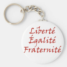 Les Misérables Love: Liberté, Égalité, Fraternité Keychain