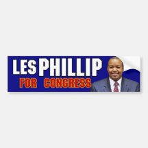 Les Phillip - For Congress Bumper Sticker
