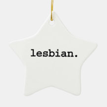 lesbian. christmas ornament