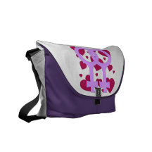 Lesbian Marriage Hearts Commuter Bag