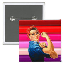 Lesbian Pride Pinback Buttons
