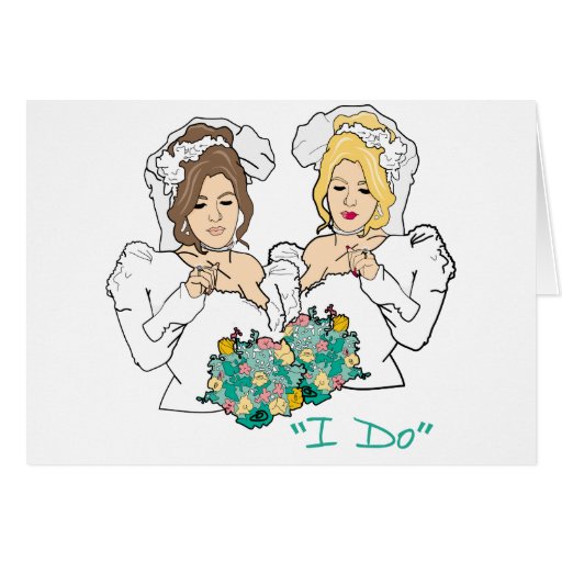 Lesbian Wedding Card | Zazzle