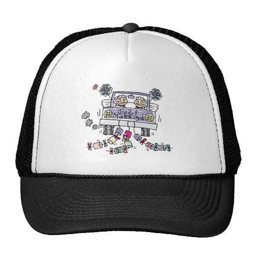 Lesbian Wedding Just Married Hat