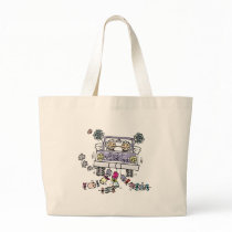 Lesbian Wedding Just Married Totebag