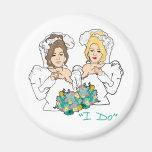 Lesbian Wedding Magnet