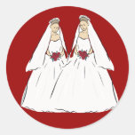 Lesbian Wedding Stickers