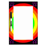 Lesbians Round Rainbow Memo Board