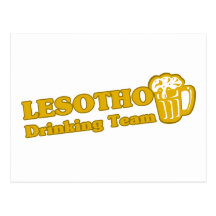 Lesotho Drinking Team Postcard