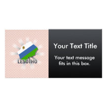 Lesotho Flag Map 2.0 Photo Card