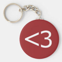 Less Than Three Heart Key Chains