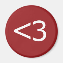 Less Than Three Heart Magnet
