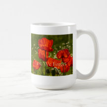 Lest We Forget Poppy Mug