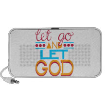 Let Go and Let GOD (Original Typography) Mp3 Speakers