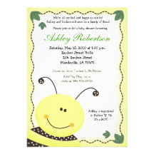 Let it BEE Bumblebee Baby Shower 5x7 Invitation