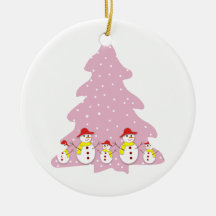 Let it snow custom Christmas ornament