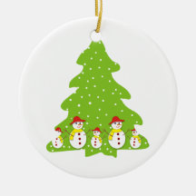 Let it snow custom Christmas ornament
