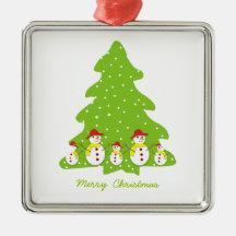 Let it snow custom Christmas ornament