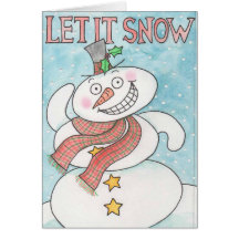 Let It Snow Greeting Card