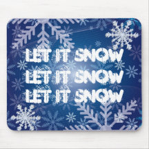 let it snow mousepad