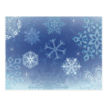 let it snow postcard
