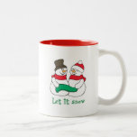 Let It Snow Snowman Coffee Mug
