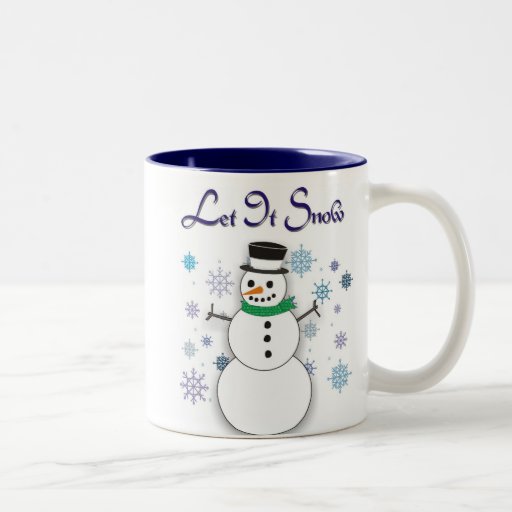 Let It Snow Snowman Mug