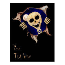 Let Me Out (Escaping Skeleton) Postcard