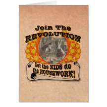 Let the Kids do the Work Greeting Cards