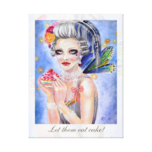 Let them eat cupcake gallery wrap canvas
