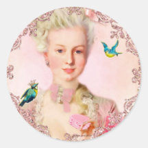 Let Them Eat Macarons Seals by Paulette Paris Round Sticker