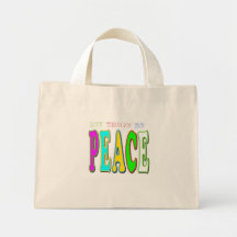 Let there be peace Tote zazzle bags Bag