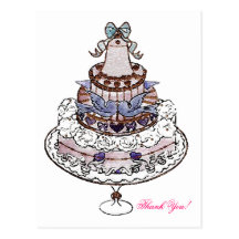 Let Us Eat Cake  ~ Postcard / Invitations