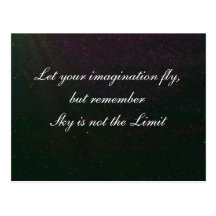 Let your imagination fly postcards