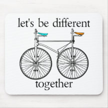 Let's Be Different Together Mousepads