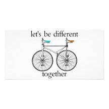 Let's Be Different Together Picture Card