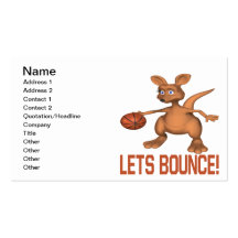 Lets Bounce Business Card Template