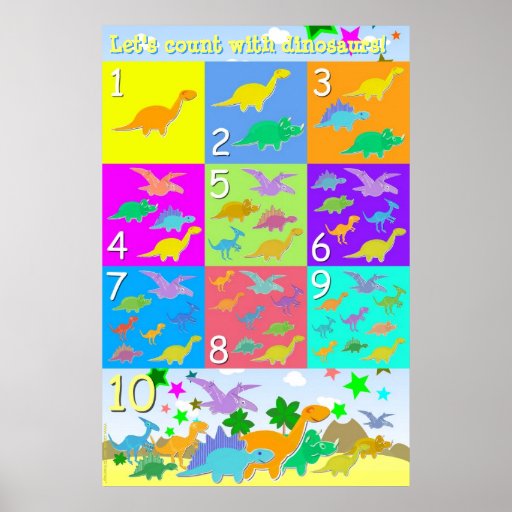 Kids Dinosaur Posters, Kids Dinosaur Prints