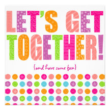 Let's Get Together! Personalised Invitations