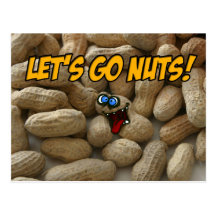let's go nuts post card
