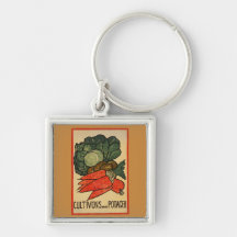 Let's Grow a Vegetable Garden Keychain