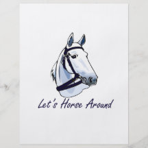 Lets Horse Around Arabian Blue Halter Flyers