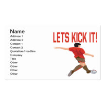 Lets Kick It Business Card Templates