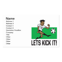 Lets Kick It Business Card Templates