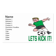 Lets Kick It Business Cards