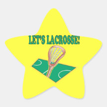 Lets Lacrosse Star Stickers