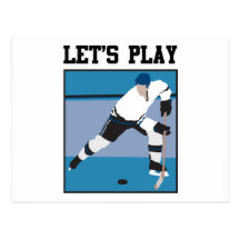 Let's Play Hockey Post Cards