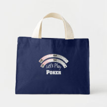 "Let's Play Poker" Bag Dark