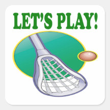 Lets Play Square Stickers