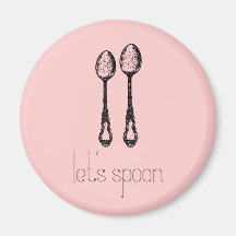 let's spoon fridge magnets