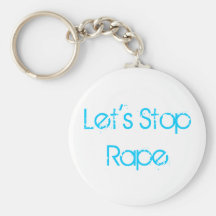 Let's Stop Rape Keychain